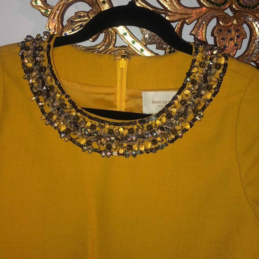 Kate Spade size 4 Ochre color (dark Yellow) dress